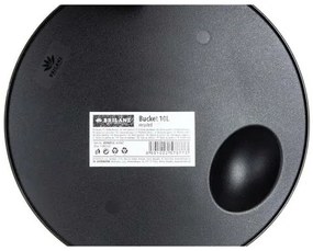 Brilanz Műanyag vödör 10 L, fekete