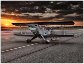 Poszterek 40x30 Repülőgép naplemente