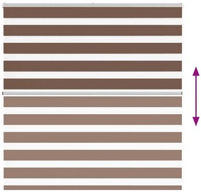 zebrafüggönnyel barna szövetszélesség 140,9 cm poliészter