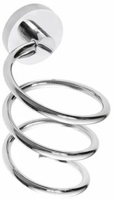 SAPHO XR002 X-Round hajszárító tartó, spirál,ezüst