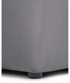 Szürke bársony kanapé 225 cm Cube – Bonami Selection