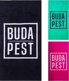 Budapest sötétkék strandtörölköző