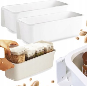 2 Db Kihúzható Fiókos Kosár Rendszerező Polc Konyhaszekrény Mosogató Alá