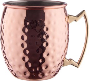 MOSCOW MULE koktél-bögre kalapált 470ml, rozéarany