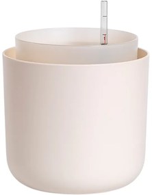 Plastia Tolita önöntöző virágtartó, bézs, átmérő: 19 cm, 19 cm átmérőjű
