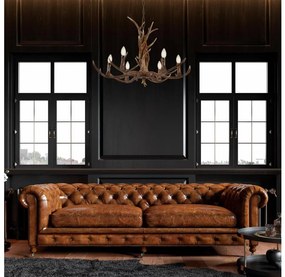 Searchlight 6416-6BR - STAG lógó csillár 6xE14/7W/230V láncon