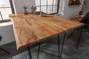 Design étkezőasztal Massive 120 cm asztallap 26 mm akác