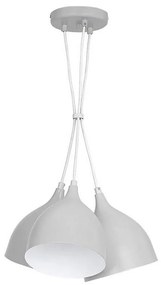 Csillár zsinóron NOAK 3xE27/15W/230V szürke