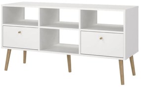 Fehér TV-állvány 117x61 cm Bodo – Tvilum