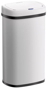 Deuba Érintésmentes szögletes hulladékgyűjtő USB-vel 58 L - fehér
