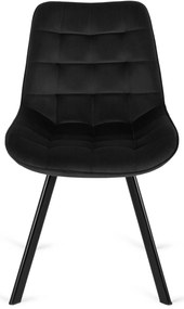 Fekete Bársony Étkezőszék RICK