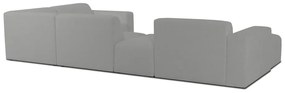 Szürke buklé sarokkanapé (U alakú) Roxy – Scandic