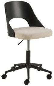 Fekete-bézs irodai szék Lucy – Actona