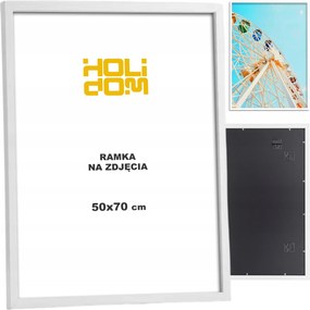 Fehér Képkeret 50x70 B2 Nagy fotó keret fotó poszter lógó Mdf