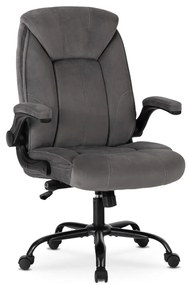 Fotel Obrotowy COMFORT Szary Welurowy