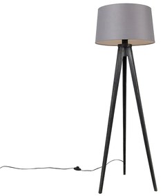 Háromlábú fekete, lenvászon árnyékolóval sötétszürke 45 cm - Tripod Classic