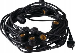 Kültéri lánc 4,7m+1,5m, 5xE27, IP44