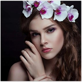 Poszterek 70x70 Egy gyönyörƱ barna låny portréja