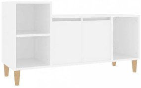 fehér szerelt fa TV-szekrény 100x35x55 cm