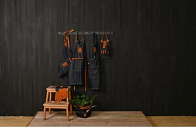Denim kék-narancssárga kerti kesztyű - Esschert Design
