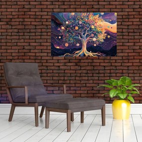 Kép – Lila fa tele energiával (90x60 cm)