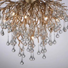 Paul Neuhaus 8091-11 - Felületre szerelhető csillár  ICICLE 9xG9/40W/230V átm. 50 cm réz