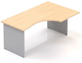 Visio LUX ergonomikus asztal 160 x 100 cm, jobb, tölgy