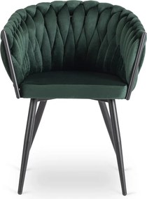 Zöld Bársony Étkezőszék ELENA