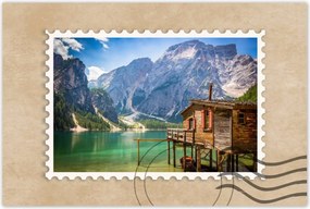 Poszterek 60x40 Fa házikó a hegyekben