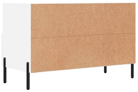 fehér szerelt fa TV-szekrény 80 x 36 x 50 cm