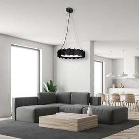 LED Csillár zsinóron SOHO 1xLED/24W/230V fekete