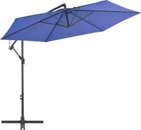 vidaXL kék konzolos napernyő alumíniumrúddal 300 cm