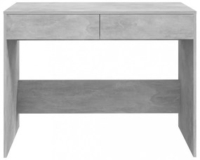 betonszürke szerelt fa íróasztal 101x50x76,5 cm