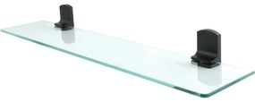Spirella Taku 60 cm fali üvegpolc, matt fekete