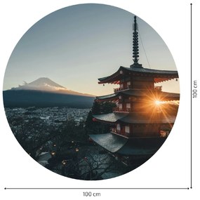 PIPPER. Textil kör alakú falmatrica "Japán 2" Méret: 60cm