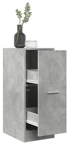 betonszürke szerelt fa patikaszekrény 30 x 41 x 77,5 cm