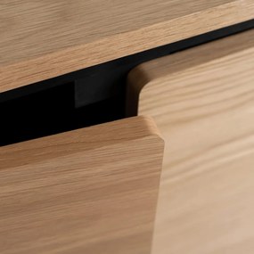 Komoda BECK 200 cm Czterodrzwiowa Dąb