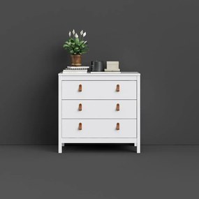 Fehér alacsony komód 82x80 cm Madrid – Tvilum