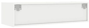 TV szekrény LED világítással fehér 100X35,5x25 cm