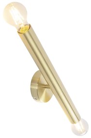 Vintage fali lámpa arany 2-lámpás - Tubi