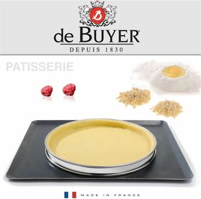 De Buyer 3091.24N torta kerek keret 24 cm, rozsdamentes acél, 24 cm
