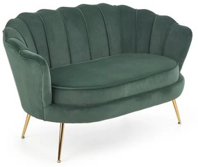 Amorinito kanapé, sötétzöld / arany