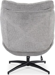 Forgó pihenőfotel lábtartóval szürke, FREMONT