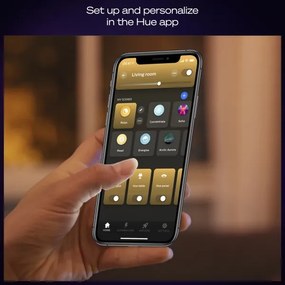 Philips Hue AURELLE LED 39W 230V stropní stmívatelné svítidlo černé 120x30 cm