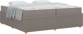 vidaXL Ágykeret matracmal Tópszínű 200 x 200 cm szövet