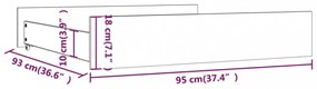 vidaXL 2 db fehér tömör fenyőfa ágyneműtartó fiók