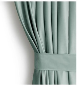 Világoszöld bársony dimout (részleges sötétítő) függöny 140x270 cm Eyelets – Restilo