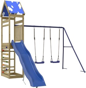 vidaXL impregnált fenyőfa kültéri játszószett