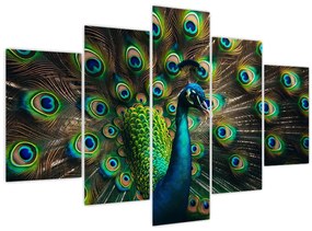 Kép – Pávatoll (150x105 cm)