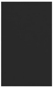 fekete szerelt fa tálalószekrény 3 fiókkal 120 x 41 x 75 cm